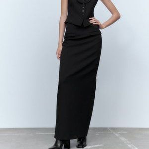 ZARA  WOOL BLEND MAXI SKIRT LIMITED EDITION